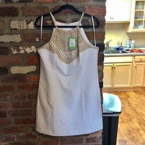 Lilly Pulitzer White w/gold detail dress